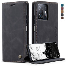 Cás Sparán Caol CaseMe atá comhoiriúnach le Xiaomi11T/11T Pro Dubh