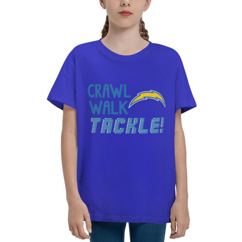 SD_Chargers Παιδικό Μπλουζάκι με Κοντομάνικο για Αγόρια και Κορίτσια με Λογότυπο
