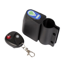 ITSELFER Wireless Anti-theft Lock Cycling Security Lock Vibration Alarm Burglar Alarm Vibration Sensor for Mountain Road Bike (Black)