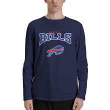 AFC_Bills Herr långärmad rundhalsad T-shirt Sport Fotbollslag Ärmlös för basebollfans Gåvor
