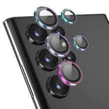 Cosantóir Lionsa Hat Prince atá comhoiriúnach le Samsung Galaxy S23 Ultra Tempered Gloine Ilfheidhmeach
