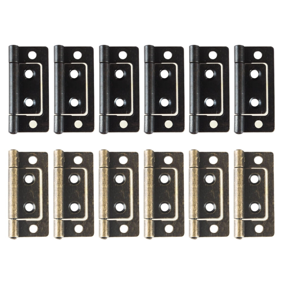 12 Pcs Door Loose-Leaf Hinges Home Forniture Decor Thickened Mute Smooth Surface 9425574734488