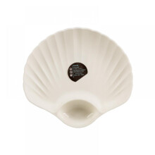 4 platos con forma de concha, bandeja de almacenamiento para frutas, postres, aperitivos y frutos secos - Plato decorativo de cocina