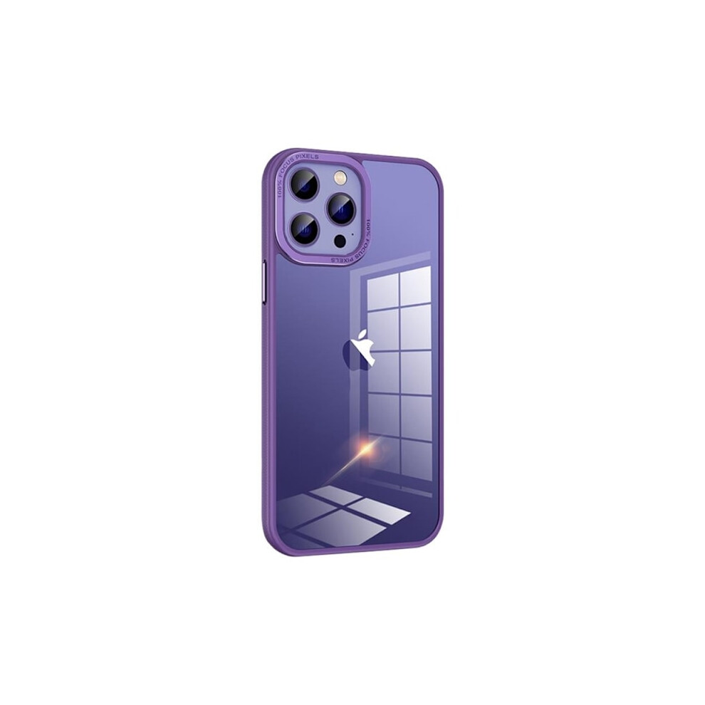 Compatible With Iphone 14 Pro Max Case Camera Frame In Metal - Purple 9425574733993