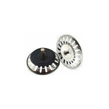 2pcs Universal Basket Drain 8cm Stainless Steel Sink Strainer Filter Double Layer Sink Stopper Sink Strainer for Kitchen and Bathroom