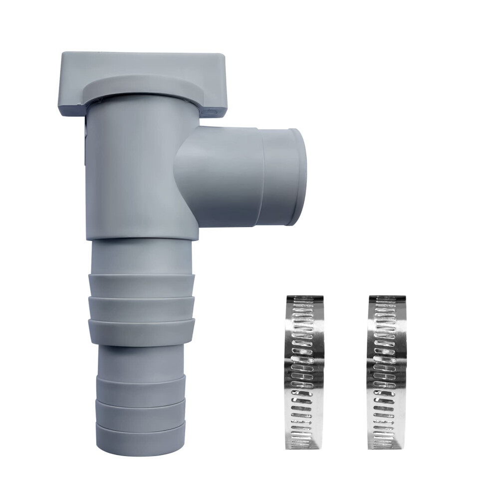 32Mm Pool Shut Off Valve With Clamps, Swimming Pool Hose Connector For Above Ground Pools 9113335005914