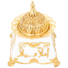 Brûleur d'encens en alliage, brûleur d'encens classique de bureau, petit encensoir de style rétro, objet de décoration pour la maison