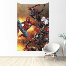 Tapisserie murale décorative Spider-Man: New Generation pour chambre d'adolescents, dortoir ou salon (152 cm x 102 cm)