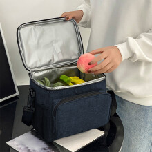 Sac isotherme bandoulière Hohaski épais et imperméable, sac à lunch portable pour pique-niques, garde les aliments frais et au frais lors de vos