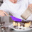 Lilla silikone spatel cheesecakes gummi spatelskraber 4