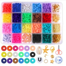 DIY - Clay Beads - Polymer Beads - 6mm - Jewelry Making Multi Color