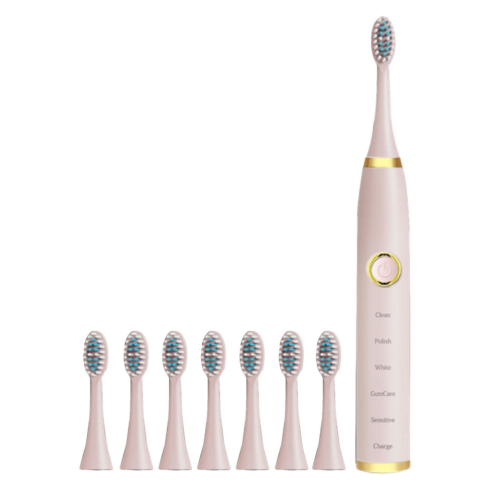 YOBOLK Electric Toothbrush with 8 Heads, 5 Modes, IPX7, Fast Charging - Compatible with YOBOLK Models