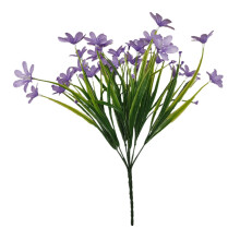 Liquidation de décorations Tahtuvzn ! 1 bouquet de fleurs artificielles d'extérieur, arbustes verts, fleurs factices, jardin, porche, cadeaux de