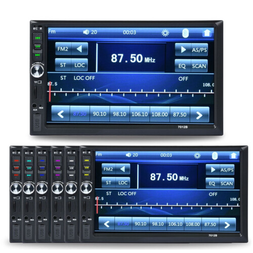 Bluetooth MP5PlayerΟθόνη αφής 7 ιντσώνΗχοσύστημα αυτοκινήτου 2DinΣτερεοφωνικό ηχοσύστημα 1