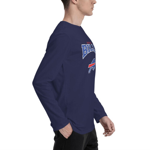 AFC_Bills Ανδρικό T-shirt με μακριά μανίκια και στρογγυλή λαιμόκοψη, Αθλητικό 2