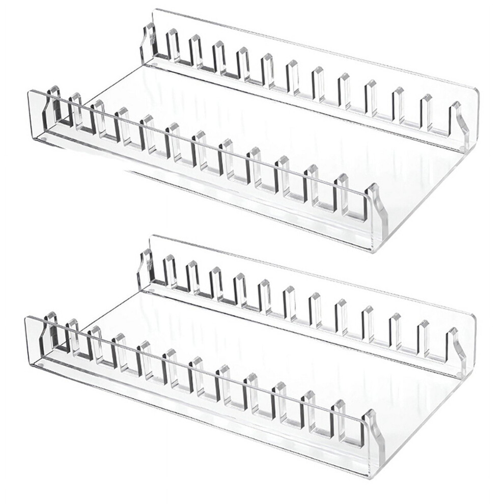 Cd Holder 2 Pack, Clear Acrylic Cd Organizers, Cd Display Rack Holds For Media Shelf Storage And Organization Light 9395123860756