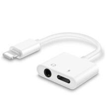 Lightning to 3.5mm audio adapter and charging