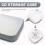 CD Bag 80 Capacity Disc Storage Organizer DVD Game Holder White Pp 4