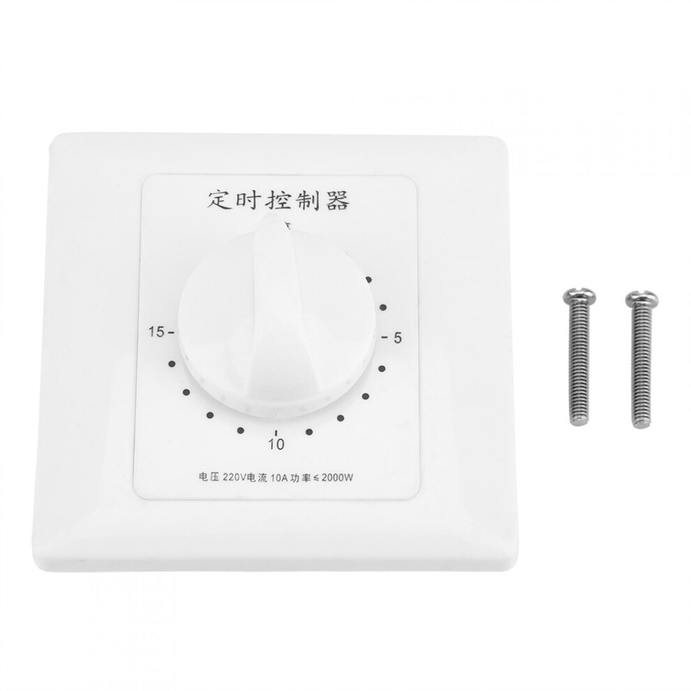 East Buy Timer Countdown - 220V 15Minutes Water Pump Timer Mechanical Countdown Indoor Intelligent Time Switch Control 9083649917640