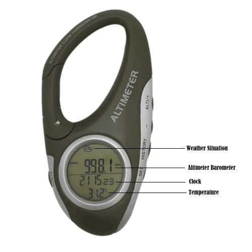 Multi-Function Digital Altimeter Barometer with Thermometer & Weather Forecast 2