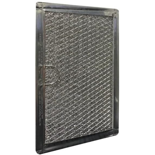 Microwave Grease Filter 5' x 75/8' Aluminum Mesh, Easy Clean Replacement 2 Pack 2