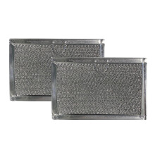 Microwave Grease Filter 5' x 75/8' Aluminum Mesh, Easy Clean Replacement 2 Pack