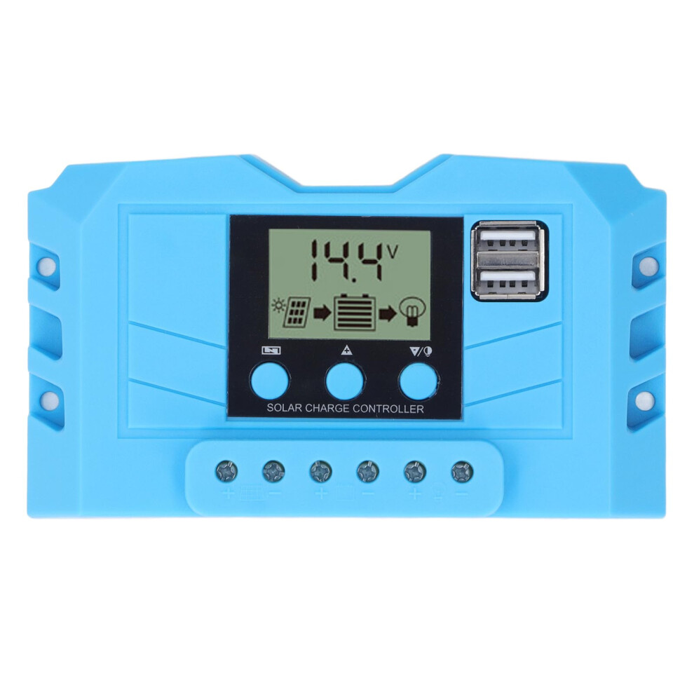 30A Solar Charge Controller Pwm Mppt Lcd Display Threestage Charging For Home Rv And Industrial Use 9164114607157