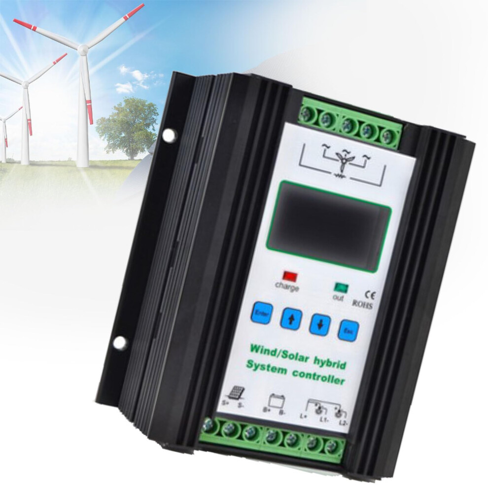 Wind Solar Hybrid Charge Controller Mppt Boost Charging Lcd Display 12V 5000W Off Grid 9164114607232
