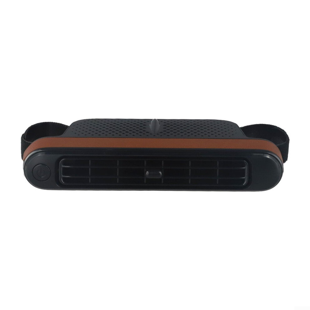 Car Rear Seat Fan With Typec Charging, 3Speed Adjustable Quiet Cooling For Suvs Sedans Rvs Brown 9174973941880