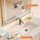 Mini Sponge Mop with Absorbency Head, Foldable Design for Kitchen, Office and Small Spaces 2