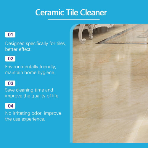 Tile Cleaner Spray – FastActing Ceramic Tile Cleaning Solution for Bathroom and Kitchen Floors 2