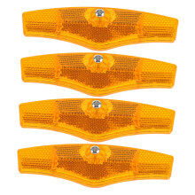 4pcs Bike Reflectors Durable Bicycle Spoke Reflectors for Night Riding and Enhanced Visibility