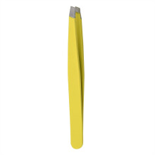 Eyebrow Tweezers Stainless Steel Dual Tip Flat and Slant Precision Hair Removal Tool 2pcs