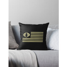 AIVO Gi Joe Cobra Logo Amerikaanse Vlag Sierkussenhoezen Kussenhoes Bank Tweezijdig
