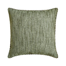 HomeCentric Salie & Beige Kussenhoezen 14"x14", Jute Kant Marokkaanse Sierkussens voor Bank, Effen Patroon Moderne Stijl - Salie Jute