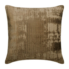 HomeCentric decoratieve kussenhoes voor bank, koperkleurig (set van 2), 35,5 x 35,5 cm, gewatteerd fluweel met ritssluiting, abstract modern design