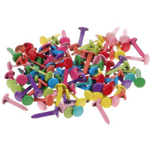 6 sacs de papier scrapbooking, attaches parisiennes, loisirs créatifs pour enfants, clous à deux pattes, attaches parisiennes métalliques, coins