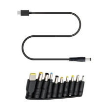USB C DC-latauskaapeliin 11in1-tyypin C kannettavan tietokoneen virtalähteen liitäntä