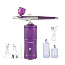 Airbrush-sett kompressor airbrush for håndholdt oppladbar negle-airbrushmaskin for maling modell sminke kakedekor B
