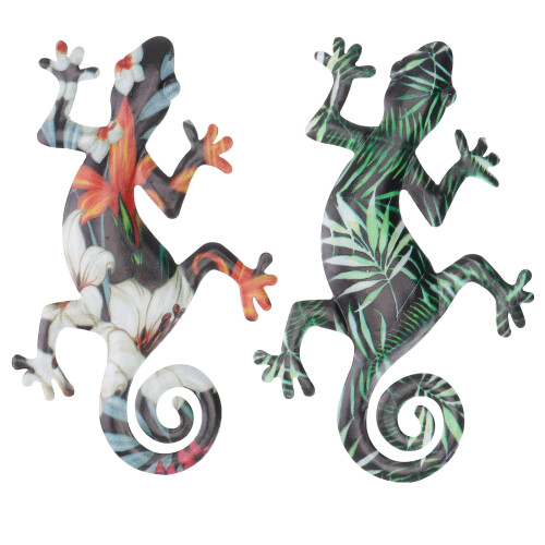 Γλυπτό τοίχου Eease2Metal Gecko για εσωτερικό και εξωτερικό κήπο