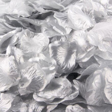 XIUH Halloween Uitverkoop! Woondecoratie Rozenblaadjes Zilver 1000 stuks Kunstmatige Feestdecoratie Bruiloftsbedankjes Zijden Woondecoratie (Zilver)