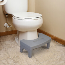 Bambus-Toilettenhocker 18 cm – Hockhocker für Erwachsene und Kinder, Fußtritt fürs Badezimmer, entlastet den Darm, erleichtert den Stuhlgang