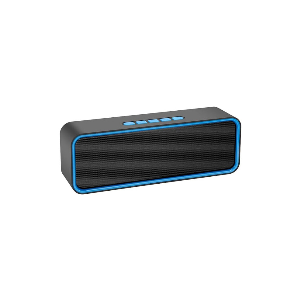 Portable Wireless Speaker, Tooth 5.0 Speaker With 3D Stereo Hifi Bass, 1500Mah Battery, 12 Hours Playtime (Blue) Blue 9395123848655