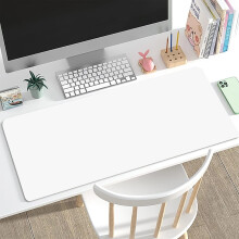 LOVEVER Een effen, waterdichte, gemakkelijk te reinigen en antislip bureaumat/muismat van synthetisch materiaal met dubbelzijdige