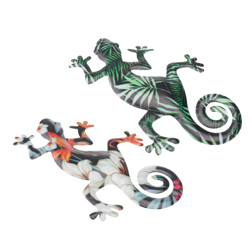 Γλυπτό τοίχου Eease2Metal Gecko για εσωτερικό και εξωτερικό κήπο 2
