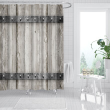 Cortina de ducha FloHua de 120x180cm, varios diseños, poliéster, impresión digital, decoración de baño, artículo esencial para el hogar.
