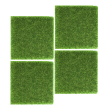 4-teiliges Set künstliche Rasenmoos-Dekoration DIY-Grasrasen Furnino Möbel-Kunstrasenmatte