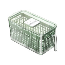 Contenedores de almacenamiento para el hogar Avtoify, caja de almacenamiento para refrigerador con asa, temporizador, cajones para verduras,