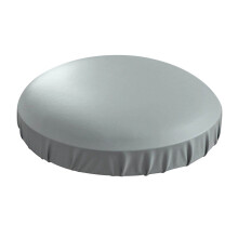 TureClos Barhockerbezug, elastisches PU-Leder, staub- und wasserdicht, für Barhocker, 35-45 cm, grau