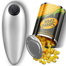 Electric Can Opener Automatic Opens Most of Cans Smooth Edge Electric Opener for Kitchen Gadget,Arthritis and Seniors